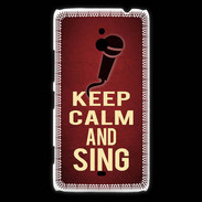 Coque Nokia Lumia 1320 Keep Calm and Sing Rouge