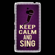 Coque Nokia Lumia 1320 Keep Calm and Sing Violet