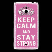 Coque Nokia Lumia 1320 Keep Calm and Stay strong Rose