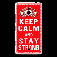Coque Nokia Lumia 1320 Keep Calm and Stay strong Rouge
