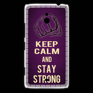 Coque Nokia Lumia 1320 Keep Calm and Stay strong Violet