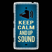 Coque Nokia Lumia 1320 Keep Calm and Up Sound Bleu