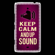 Coque Nokia Lumia 1320 Keep Calm and Up Sound Rose
