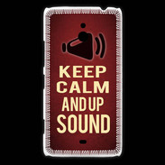 Coque Nokia Lumia 1320 Keep Calm and Up Sound Rouge