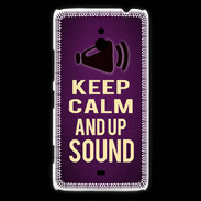 Coque Nokia Lumia 1320 Keep Calm and Up Sound Violet