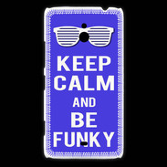 Coque Nokia Lumia 1320 Keep Calm Funky Bleu
