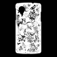 Coque LG Nexus 5 Design Fleur Tribal