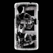Coque LG Nexus 5 Pompiers en noir et blanc