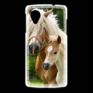 Coque LG Nexus 5 Cheval et poulain