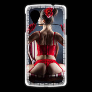 Coque LG Nexus 5 Fille sexy sous vêtements rouges