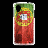 Coque LG Nexus 5 Drapeau Portugal imitation bois