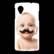 Coque LG Nexus 5 Bébé avec moustache