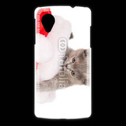 Coque LG Nexus 5 Chaton Noël