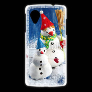 Coque LG Nexus 5 Bonhommes de neige
