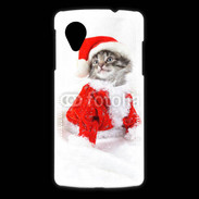 Coque LG Nexus 5 Chat Noël 3