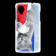 Coque LG Nexus 5 Chat Noël 6