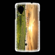 Coque LG Nexus 5 Couché de soleil sur champs de vignes