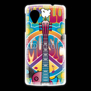 Coque LG Nexus 5 Peace love music 3