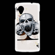 Coque LG Nexus 5 Carte tête de mort trèfle