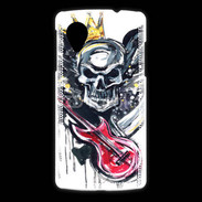 Coque LG Nexus 5 Tête de mort et guitare