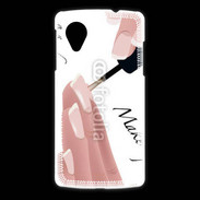 Coque LG Nexus 5 Pose de vernis esthéticienne