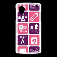 Coque LG Nexus 5 Fond symboles couturière