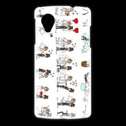 Coque LG Nexus 5 Bande dessinée de mariés