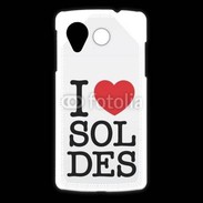 Coque LG Nexus 5 J'aime les soldes