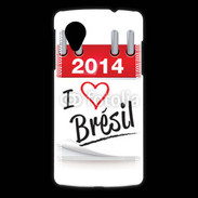 Coque LG Nexus 5 I love Bresil 2014
