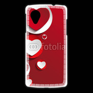 Coque LG Nexus 5 Cœur en porcelaine