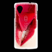 Coque LG Nexus 5 Rose et bouche