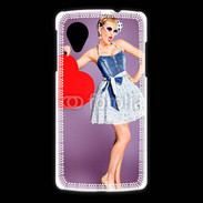 Coque LG Nexus 5 femme glamour coeur style betty boop