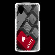 Coque LG Nexus 5 clavier love