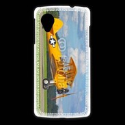 Coque LG Nexus 5 Avio Biplan jaune