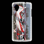 Coque LG Nexus 5 Biplan rouge et blanc 10