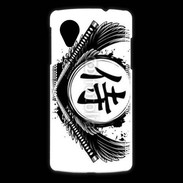 Coque LG Nexus 5 Tatouage Samouraï