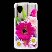 Coque LG Nexus 5 Bouquet de fleur sur bois