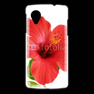 Coque LG Nexus 5 Hibiscus rouge
