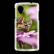 Coque LG Nexus 5 Fleur et papillon