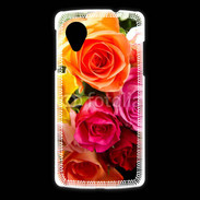 Coque LG Nexus 5 Bouquet de roses multicouleurs