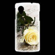 Coque LG Nexus 5 Belle rose Jaune 50