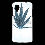 Coque LG Nexus 5 Marijuana en bleu et blanc