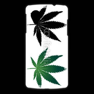 Coque LG Nexus 5 Double feuilles de cannabis