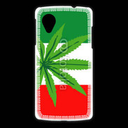 Coque LG Nexus 5 Drapeau italien cannabis
