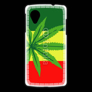 Coque LG Nexus 5 Drapeau reggae cannabis