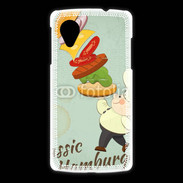 Coque LG Nexus 5 Hamburger vintage