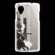 Coque LG Nexus 5 Pêcheur noir et blanc