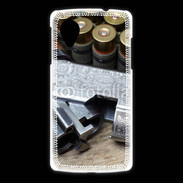 Coque LG Nexus 5 Vintage fusil et cartouche