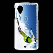 Coque LG Nexus 5 Skieur en montagne