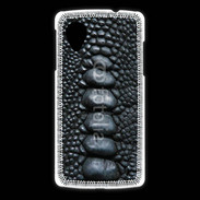 Coque LG Nexus 5 Effet crocodile noir